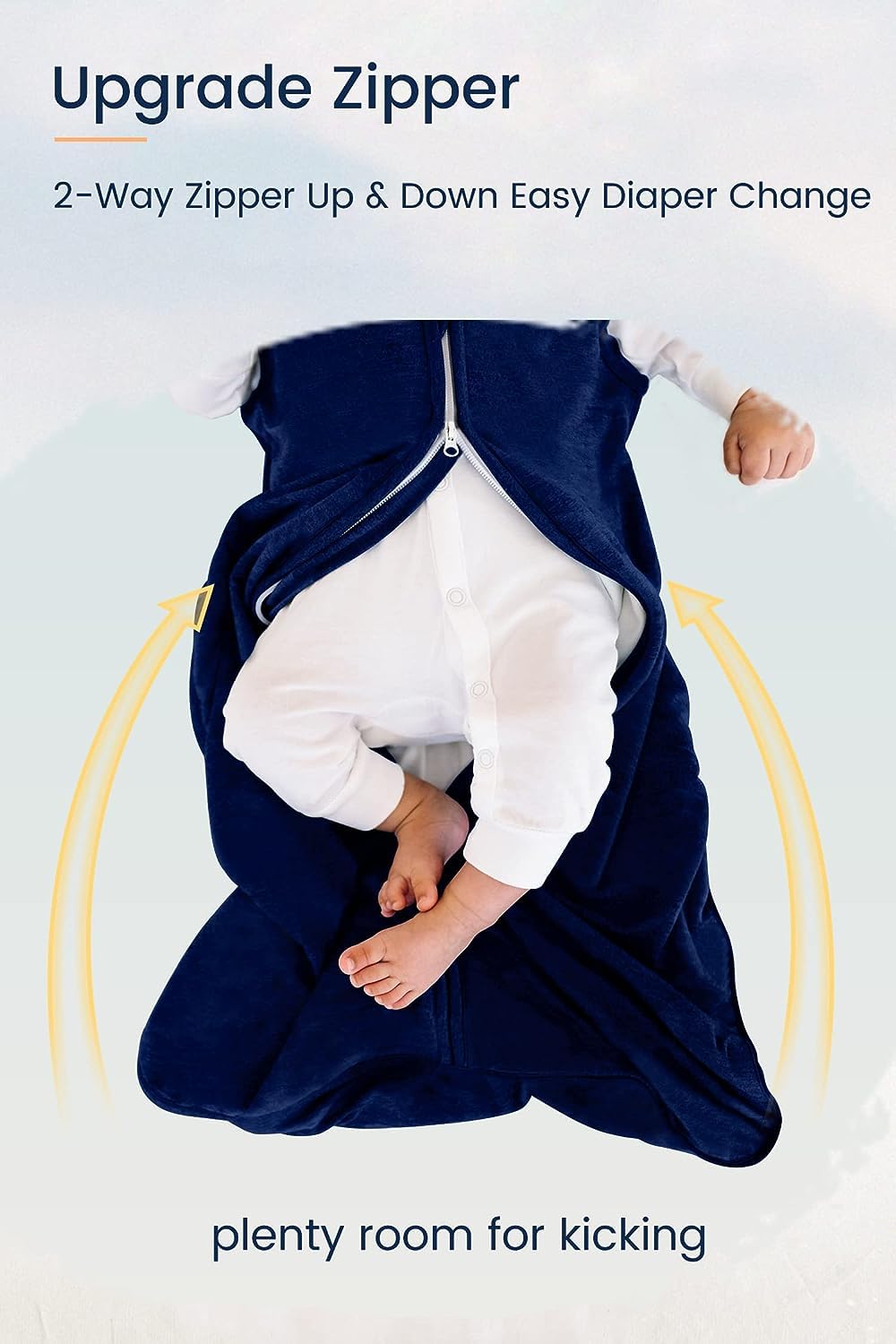 TotAha wearable blanket sleeveless design highlights arm freedom without sacrificing coverage.
