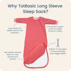 TOTBASIC Apple Blossom sleeves highlight warm coverage for chilly evenings