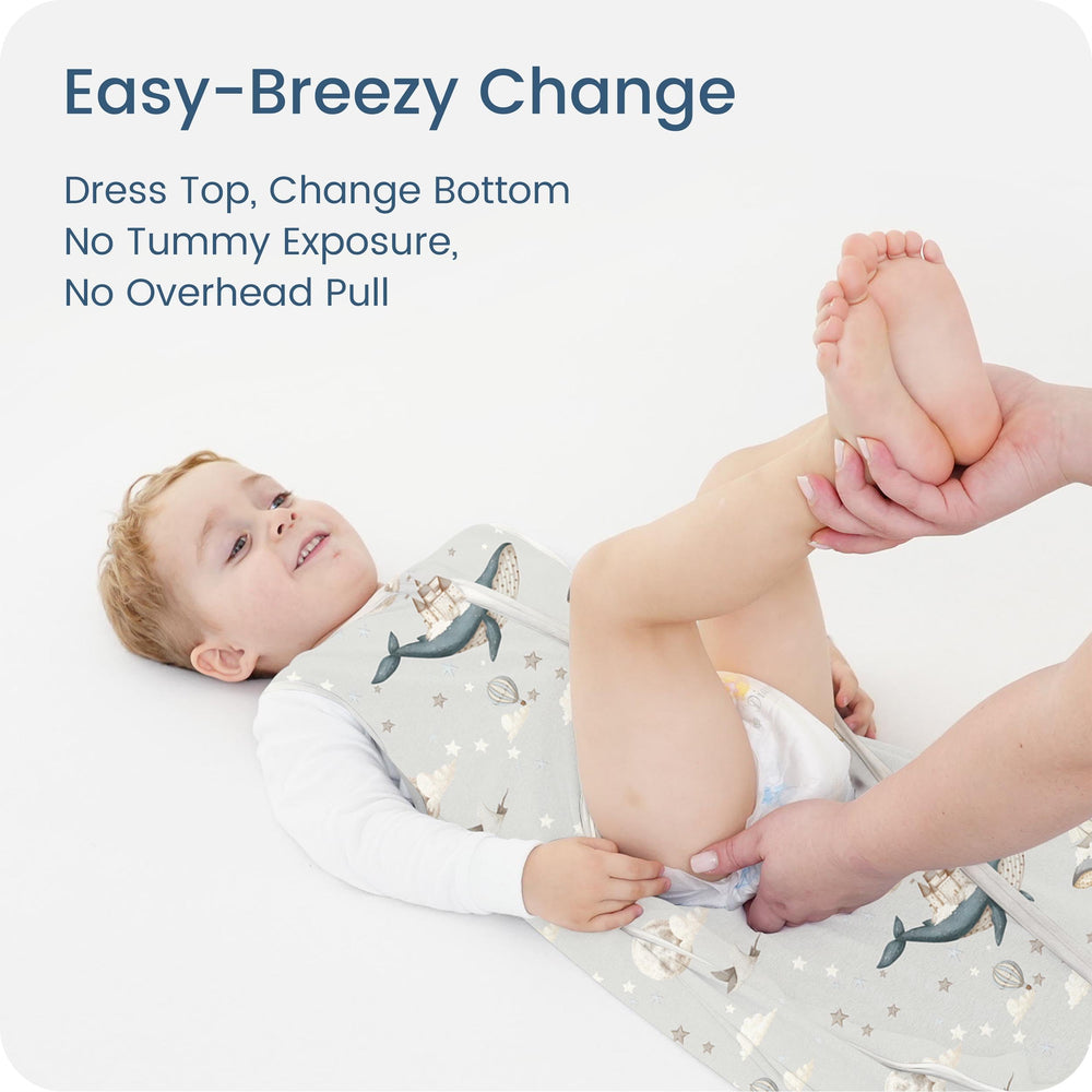 TOTBASIC Sleep Sack fabric is breathable and moisture-wicking for comfort all night