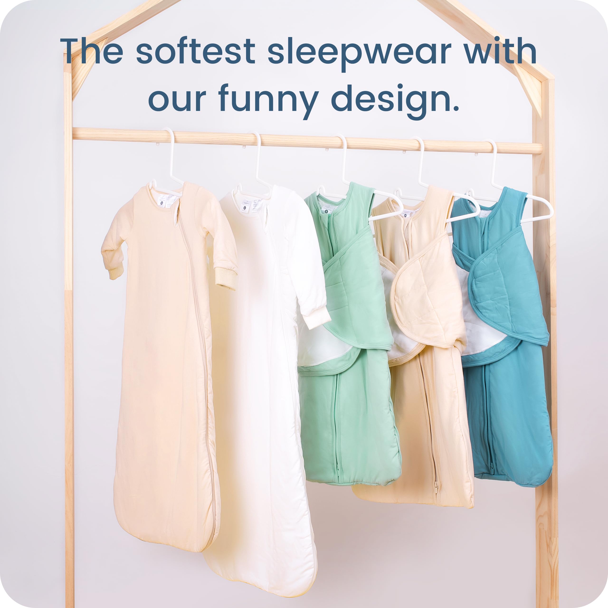 TOTBASIC navy sleep setup in a calm nursery environment