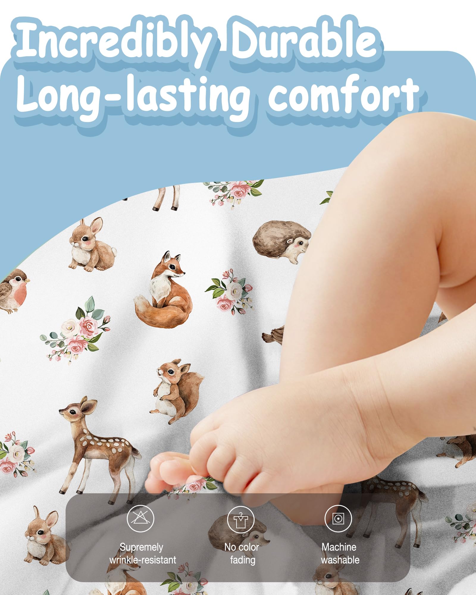 TOTBASIC breathable jersey knit fabric keeps little one cool during warm nights.