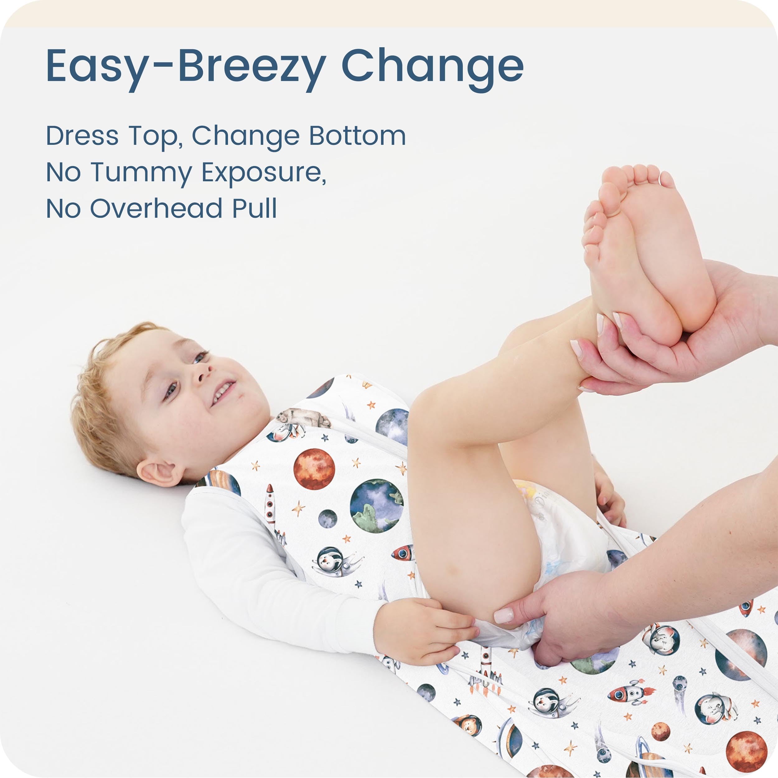 TOTBASIC Sleep Sack hip-fit showcases secure, roomy fit for hip development