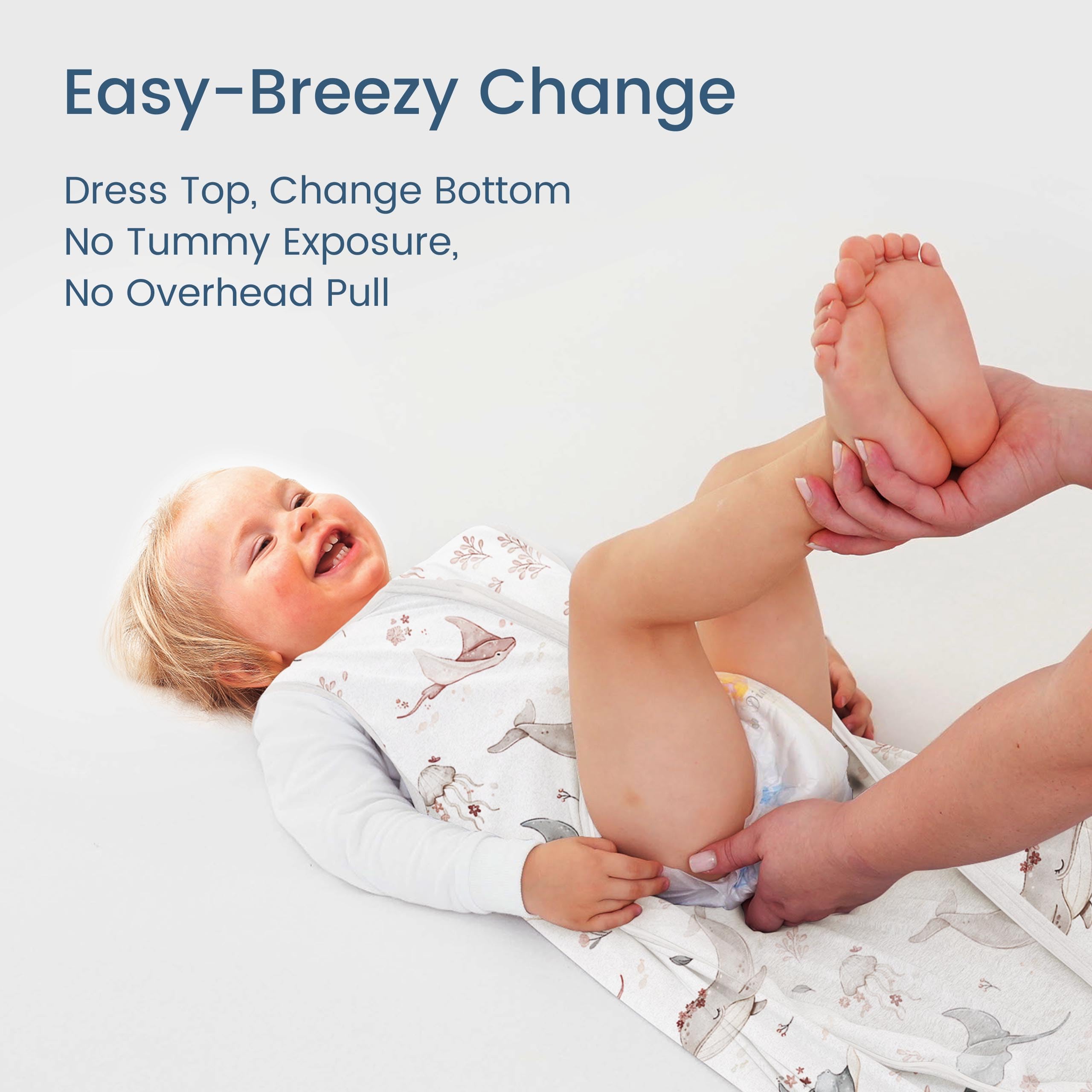 TOTBASIC hip-friendly, roomy fit keeps legs free to move.