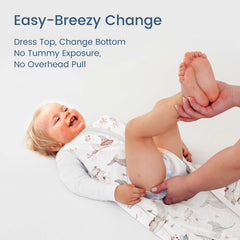 TOTBASIC hip-friendly, roomy fit keeps legs free to move.