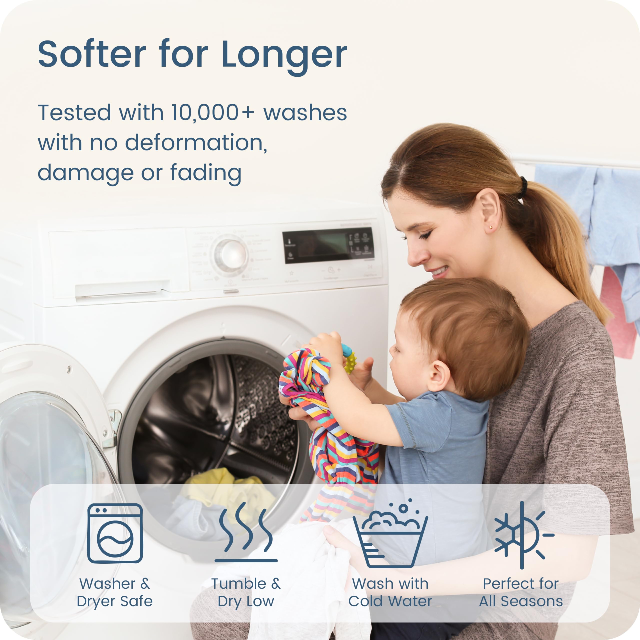 TOTBASIC Sage swaddle fabric is soft and breathable for daily snuggles.
