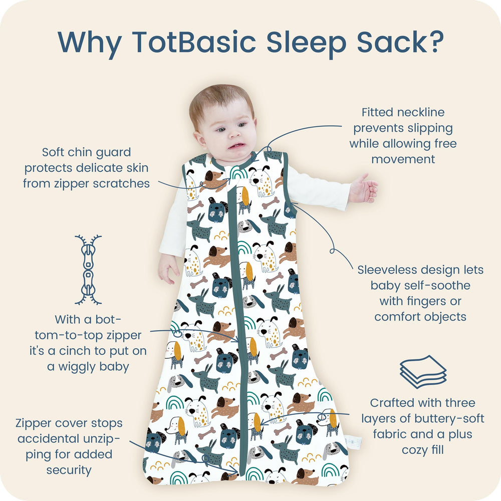 TOTBASIC breathable fabric close-up, 0.5 TOG keeps baby cool.