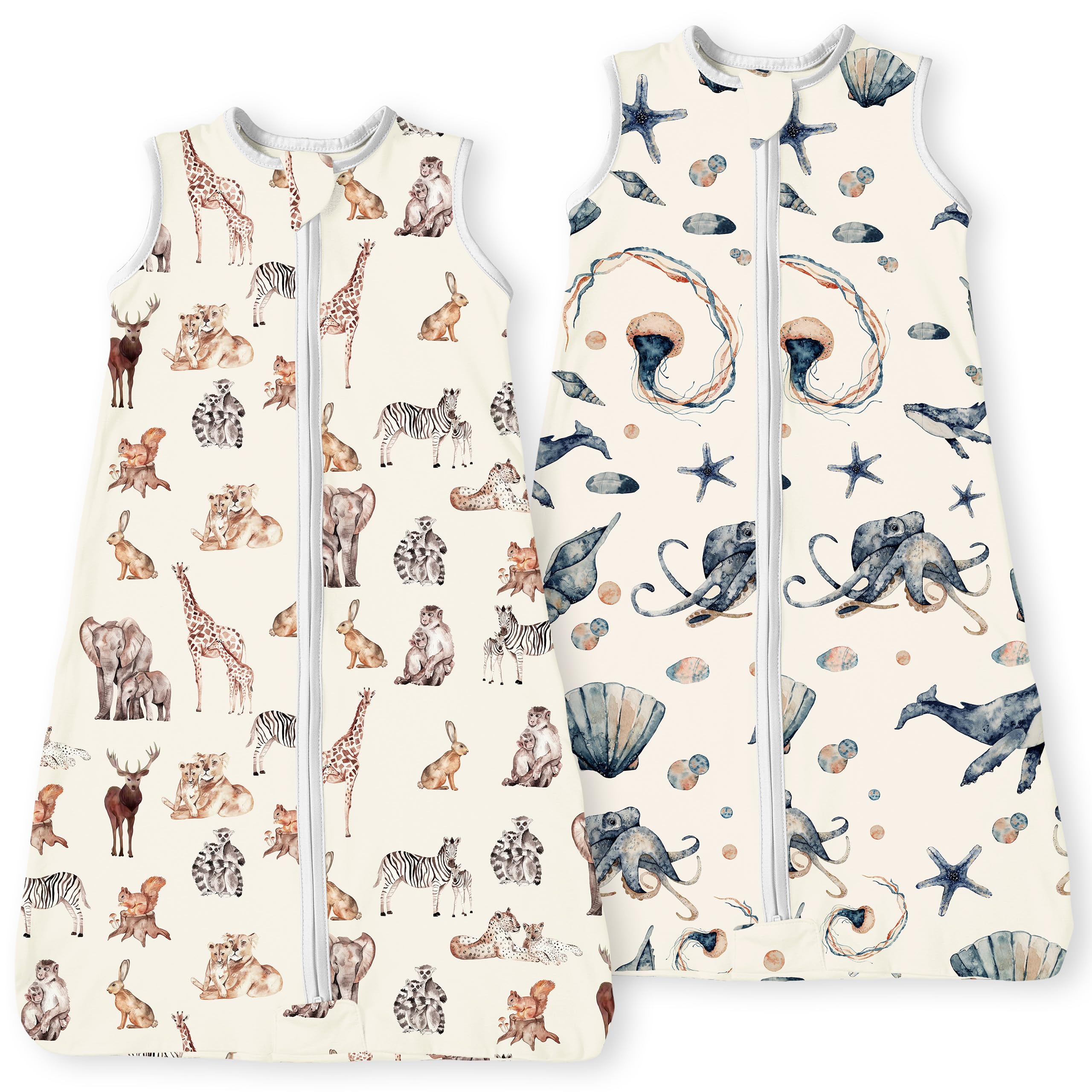 TOTBASIC sleep sack fabric closeup shows breathable TotCare jersey knit for gentle sleep.