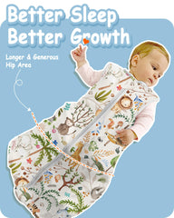 TOTBASIC sleeveless blanket uses soft knit for gentle skin contact and all-night comfort.