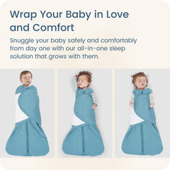 TOTBASIC sweet pink swaddle close-up shows secure Velcro closure for snug, safe feel.