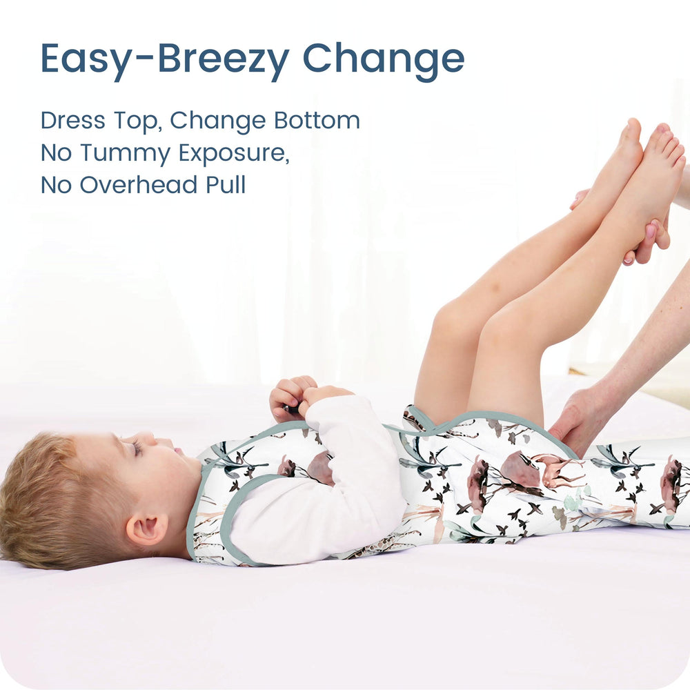 TOTBASIC Toddler Sleep Sack two-way zipper with guard for easy, safe changes.