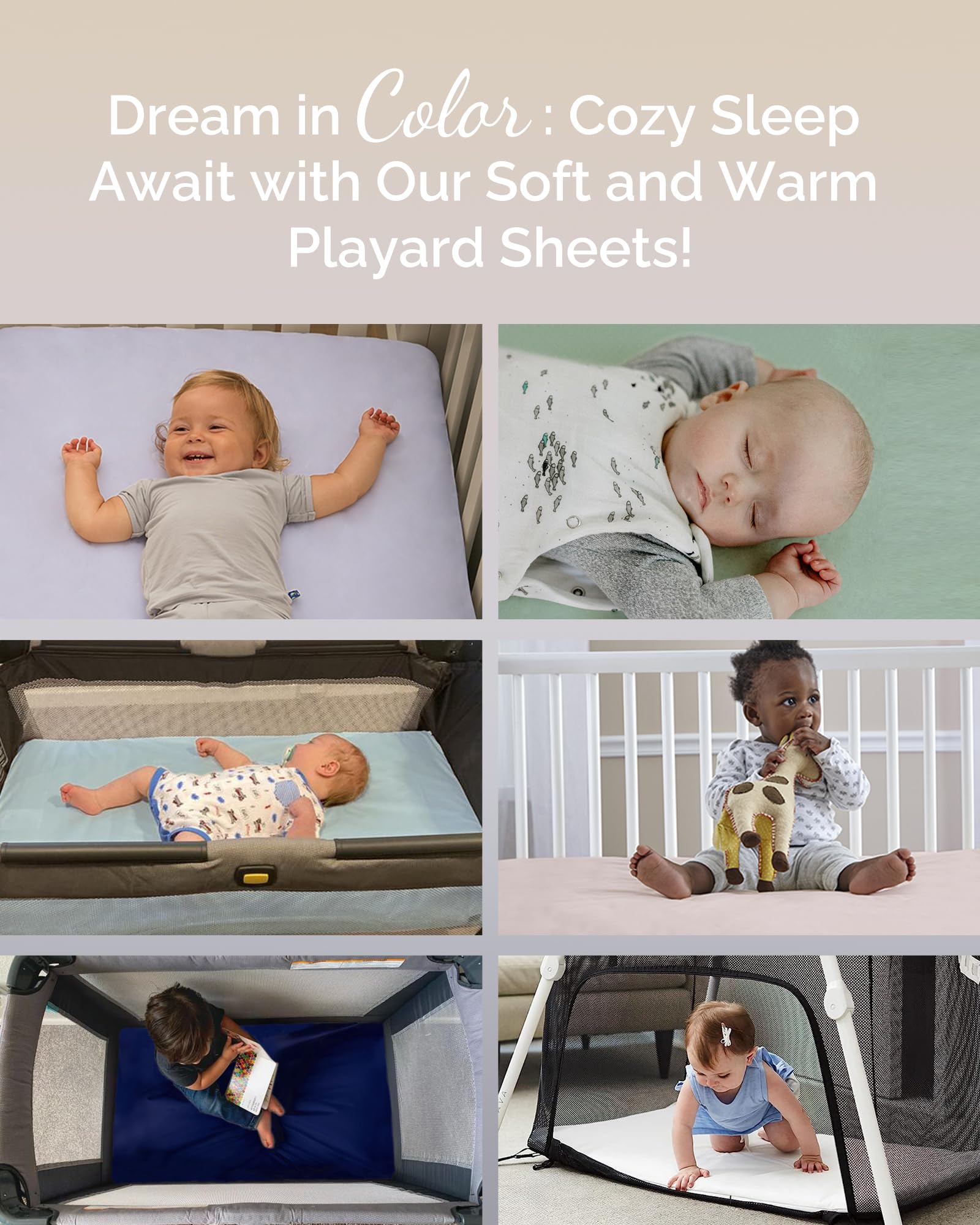 TotCare 3-pack in Blue Sage Cloud offers cozy travel crib fit.