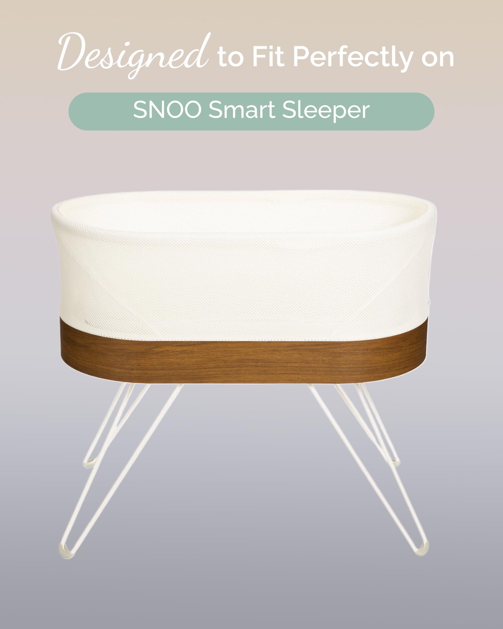 TotCare bassinet sheets fabric closeup highlights buttery-soft jersey for gentle baby skin.