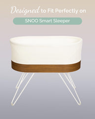 TotCare bassinet sheets fabric closeup highlights buttery-soft jersey for gentle baby skin.