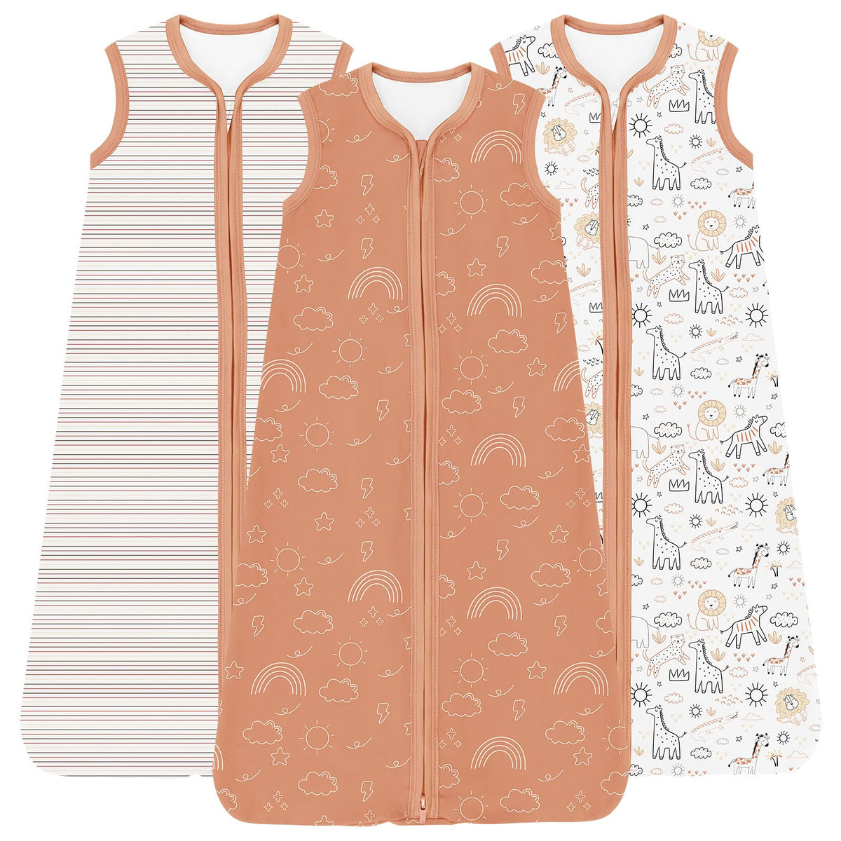 TOTCHILL baby sleep sack bottom-zip enables quick diaper changes overnight.