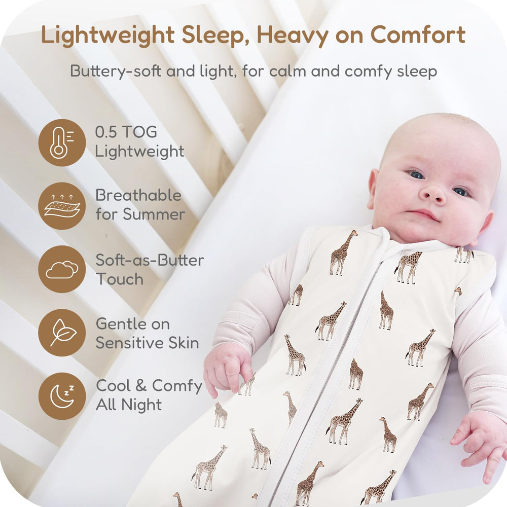 Totchill baby sleep sack bottom-zip demonstrates easy diaper changes and quick dressing
