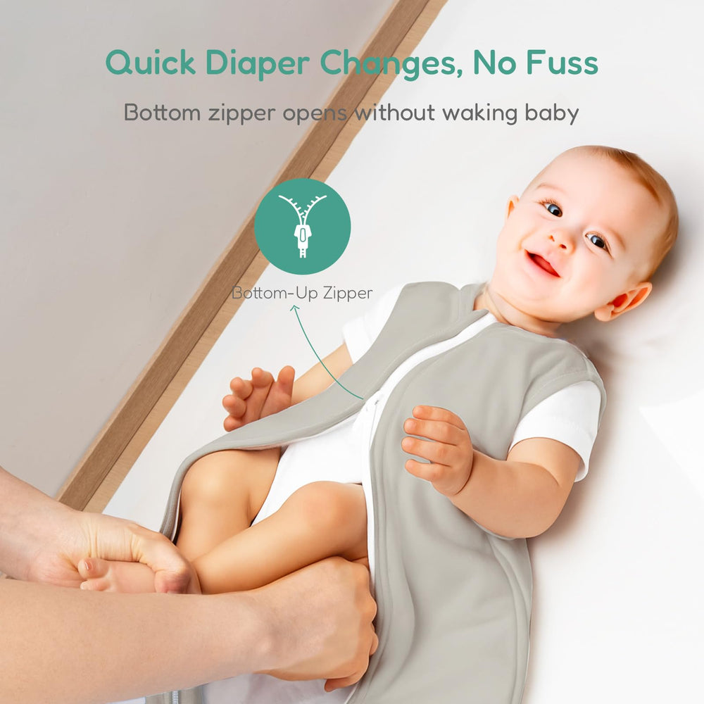 Totchill sleep sack contoured neck and arm openings for secure fit