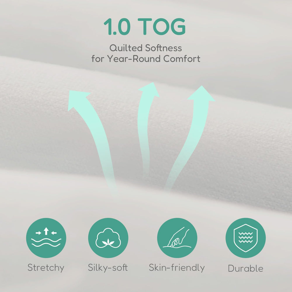 Totchill sleep sack roomy design for kick-friendly movement