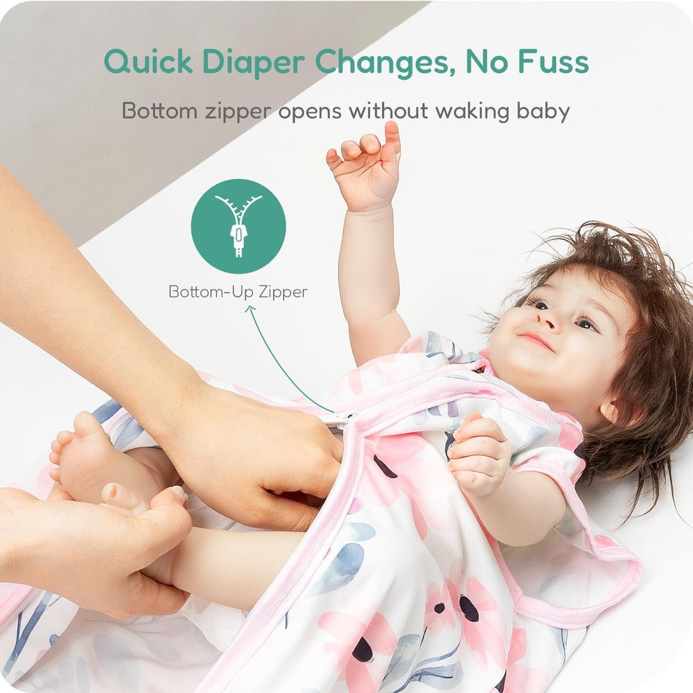 TOTCHILL sleep sack with zip guard protects delicate skin during rest