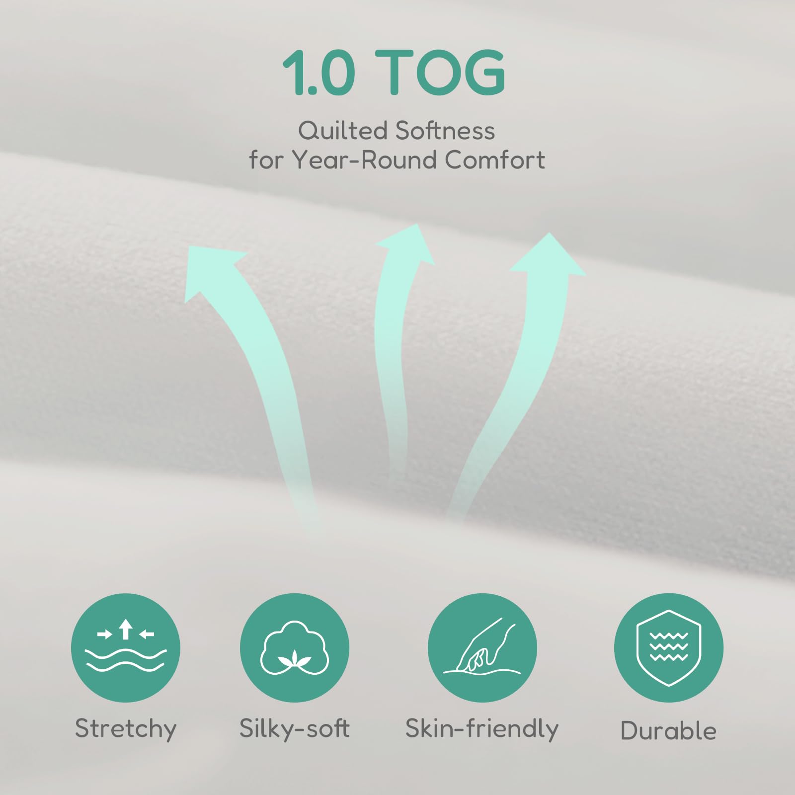 TOTCHILL bottom-up zipper enables quick, quiet diaper changes.