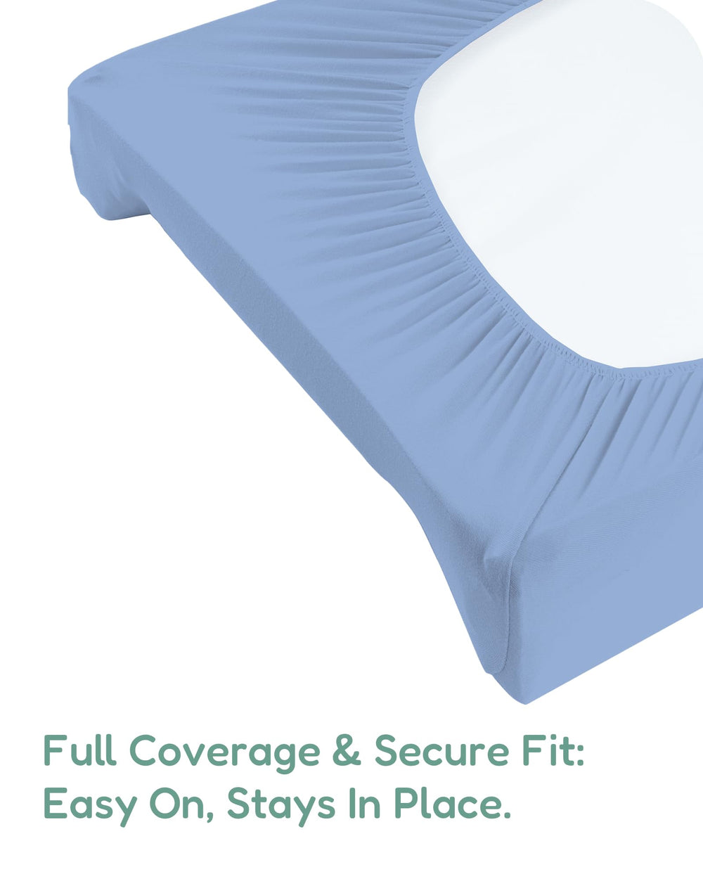 TOTCHILL cover on changing pad during diaper change for mess containment.