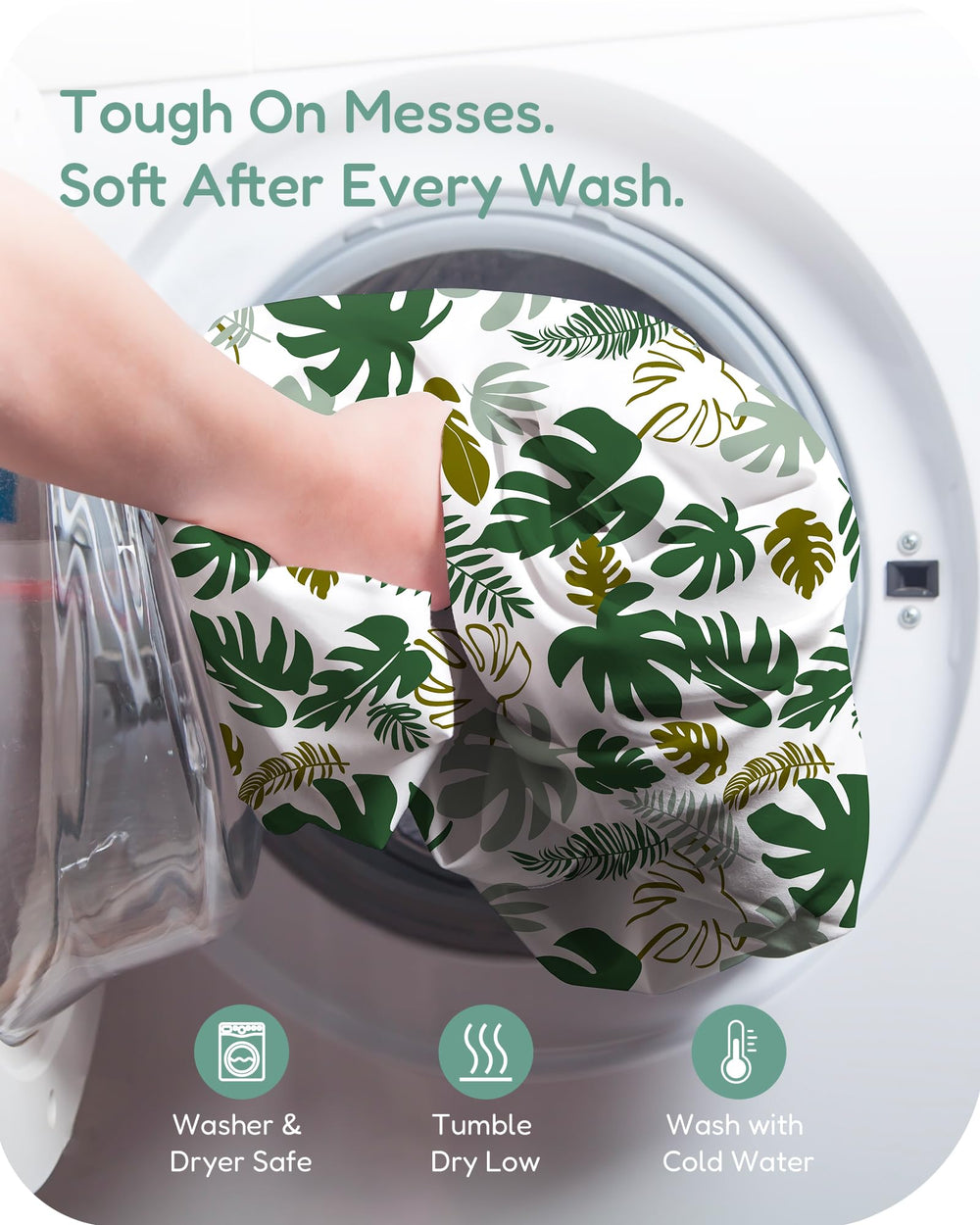 TotChill breathable fabric helps regulate temperature during diaper changes.