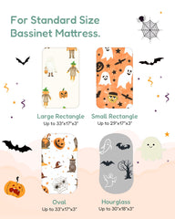 TotChill Halloween Ghost sheets convey soft, secure deep-pocket performance.