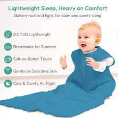 TOTCHILL legroom design sleep sack supports natural kicking and movement