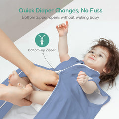 TOTCHILL sleep sack neck and arm openings provide snug warmth and easy dressing