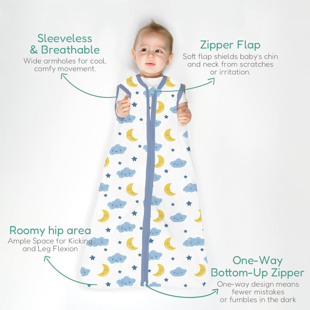 TOTCHILL Sleep Sack demonstrates ample leg room to support natural movement
