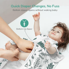 Totchill sleep sack snug-fit-safety provides secure, cozy night-time coverage.