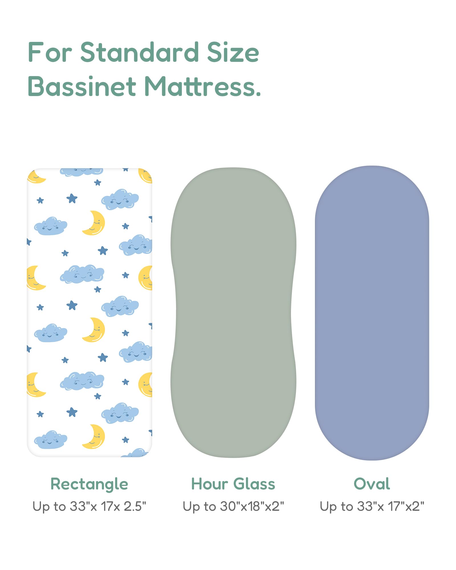 TotChill soft polyester bassinet sheets offering breathable comfort for year round sleep