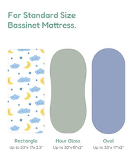 TotChill soft polyester bassinet sheets offering breathable comfort for year round sleep