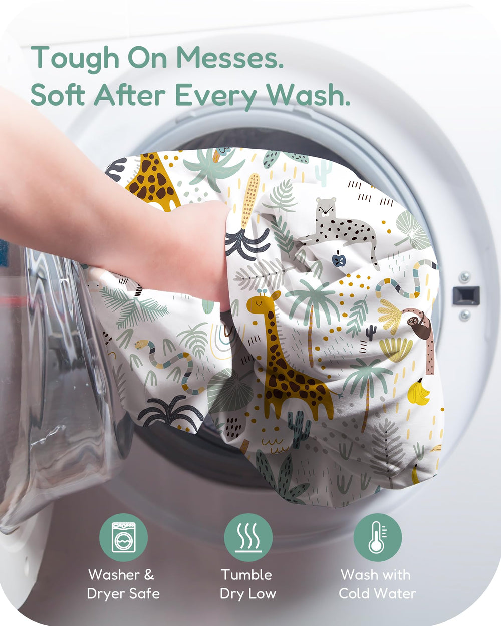 TotChill durable knit withstands daily diaper changes for wriggly little movers.