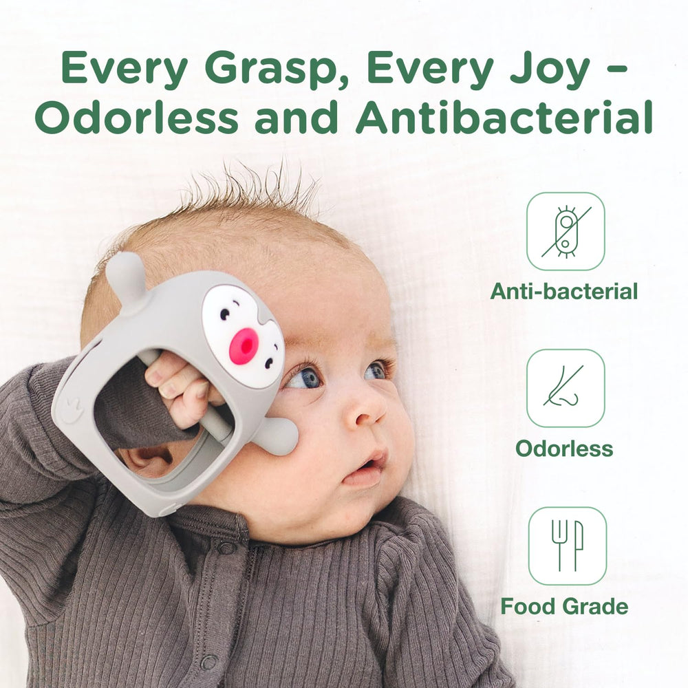 TOTCO teether is dishwasher and freezer safe for easy cleaning.