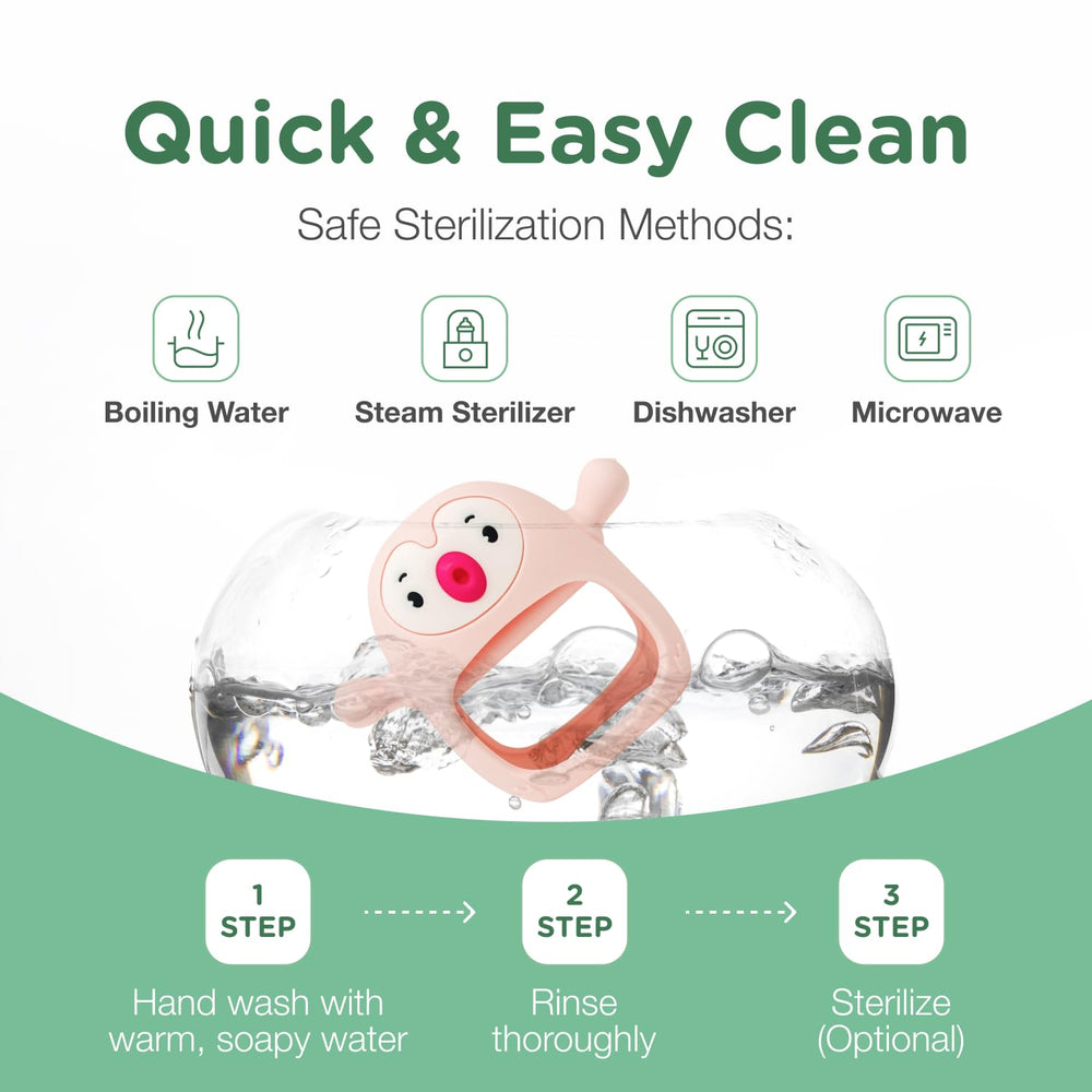 TOTCO teething toy aids motor skills and hand-mouth coordination