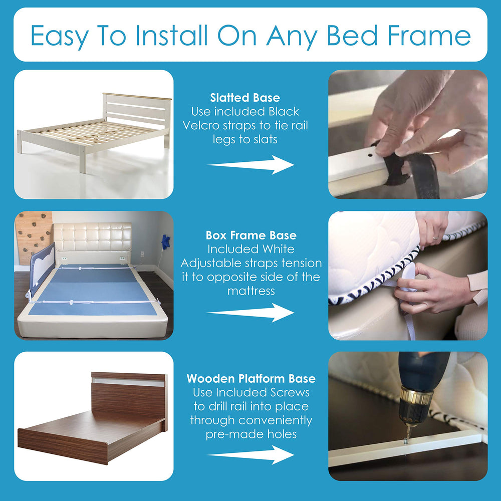 TotCraft bed rail metal rods closeup emphasizes durable construction for safety