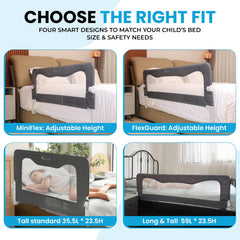 TotCraft bed rail universal fit shows compatibility with multiple bed types