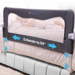 TotCraft Flexguard rail at 35.5-inch length provides secure sleep on standard beds