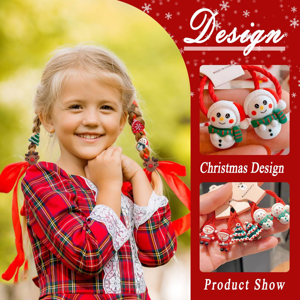 Totelux Bells hair ties add playful holiday flair to any hairstyle.