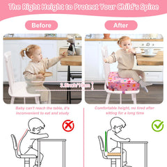 TOTIDYH Booster Seat anti-slip stability prevents slipping during toddler meals