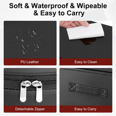 TOTIDYH booster seat detail reveals zipper and handle for quick installation and portability.
