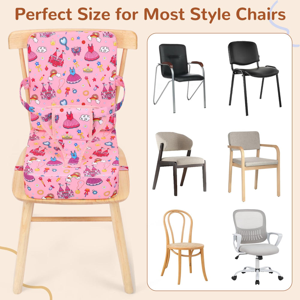 TOTIDYH booster-seat dimensions fit most chairs for quick setup.