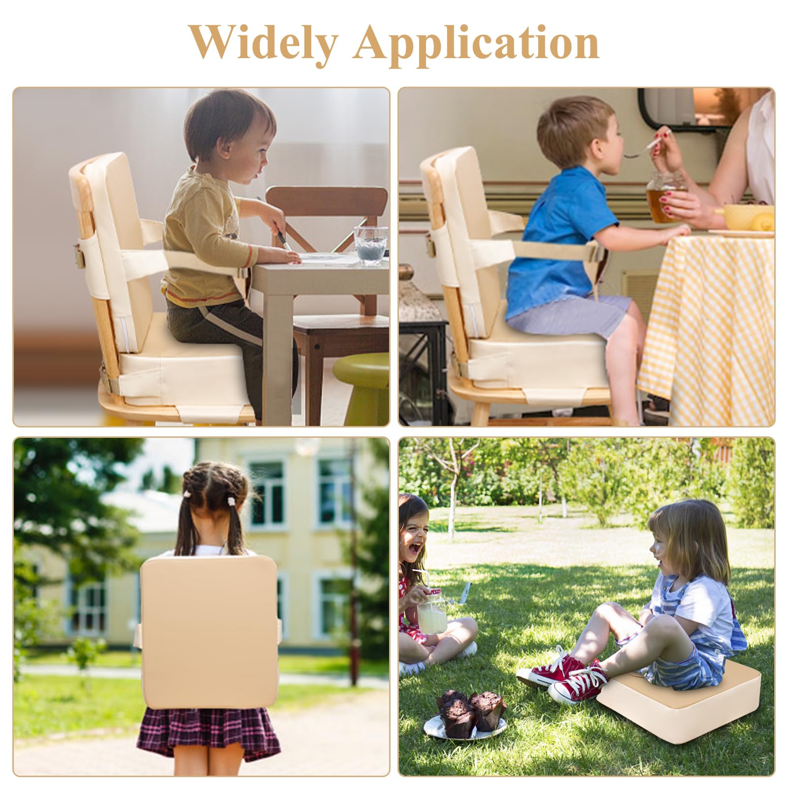 TOTIDYH dining booster setup shows stable placement for worry-free mealtimes.
