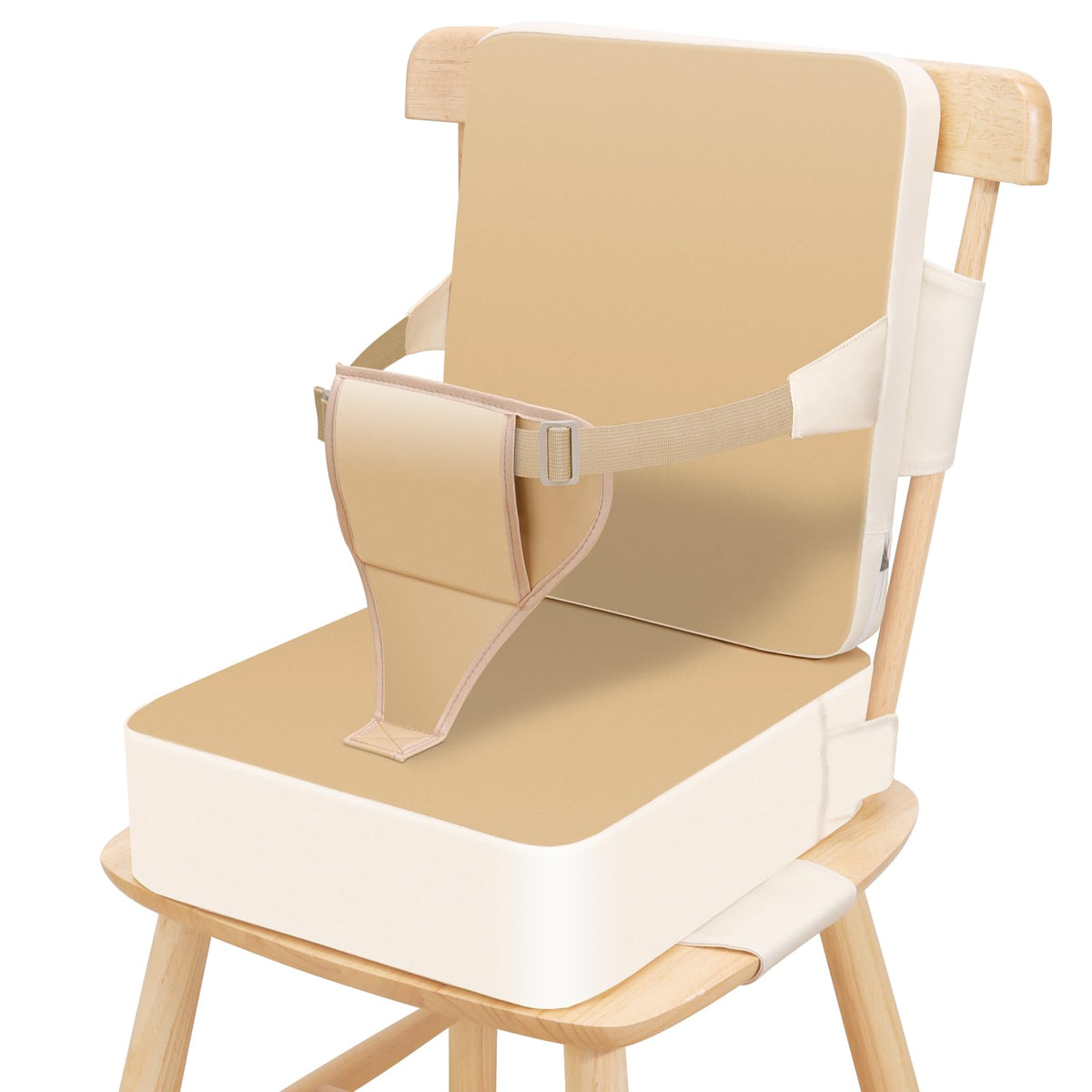 TOTIDYH toddler booster seat with backrest delivers steady support for comfortable family meals.