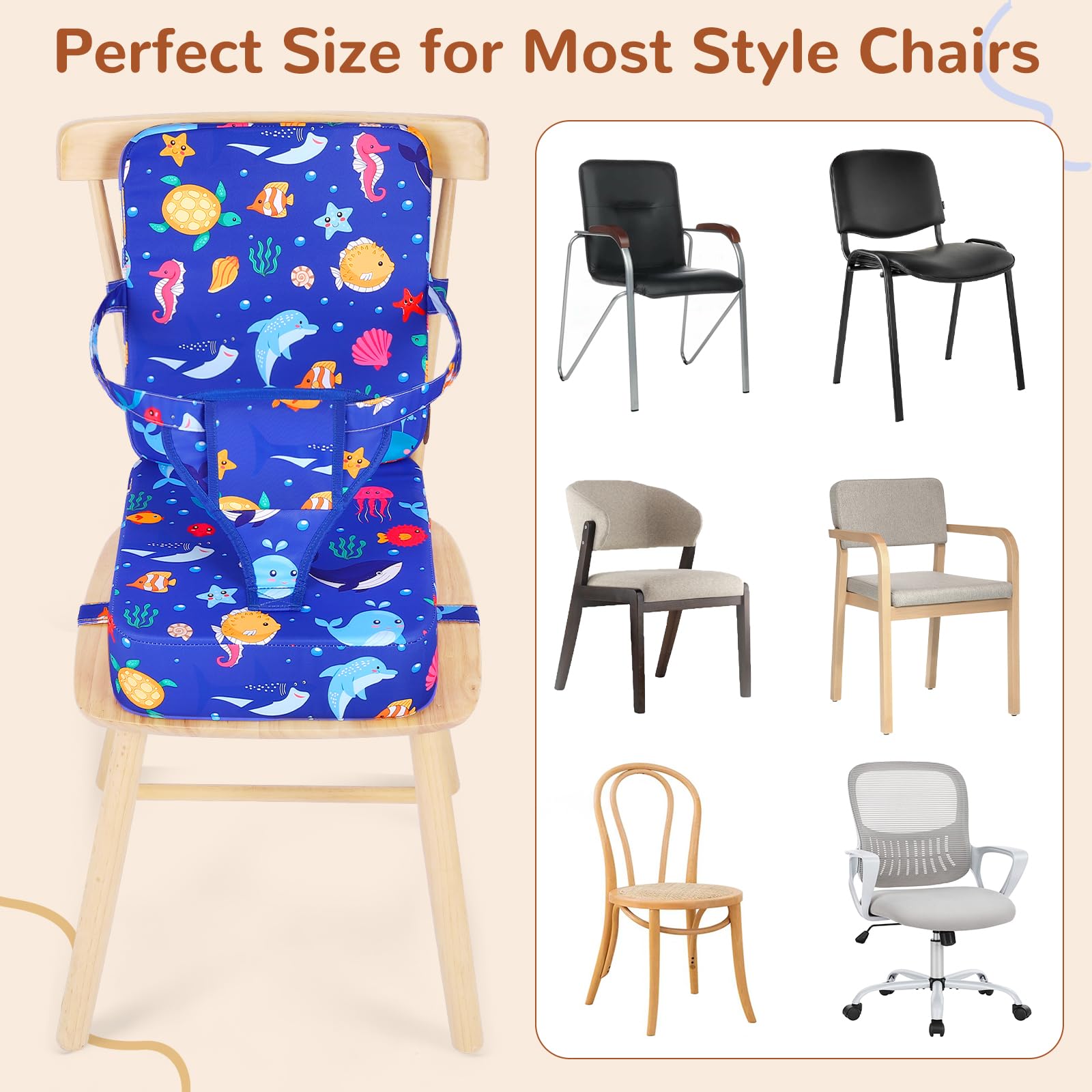 TOTIDYH Toddler Booster Seat family dining support for independent eating.