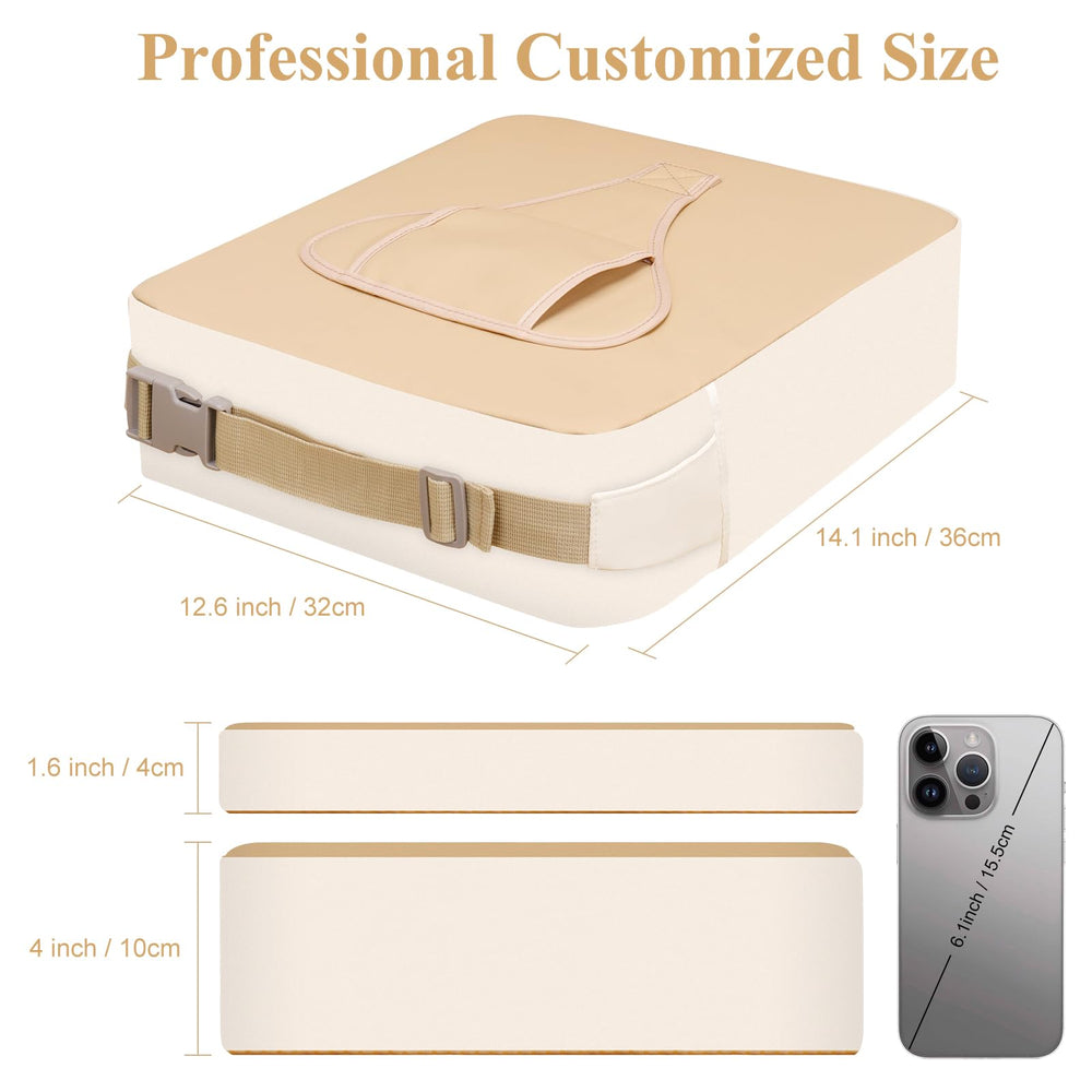 TOTIDYH booster seat includes four belts for secure front and back protection.