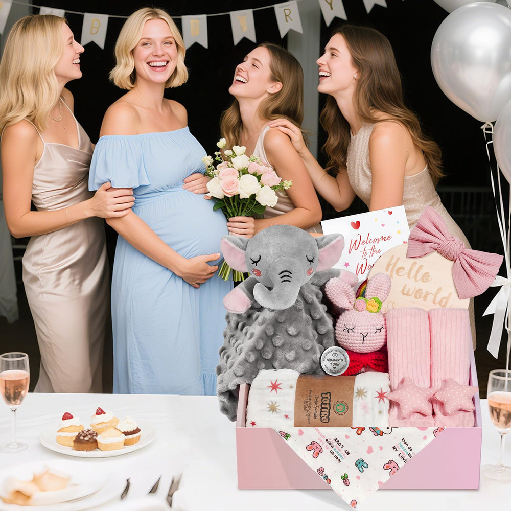 Totiro wooden birth announcement sign with welcome card for keepsake moments