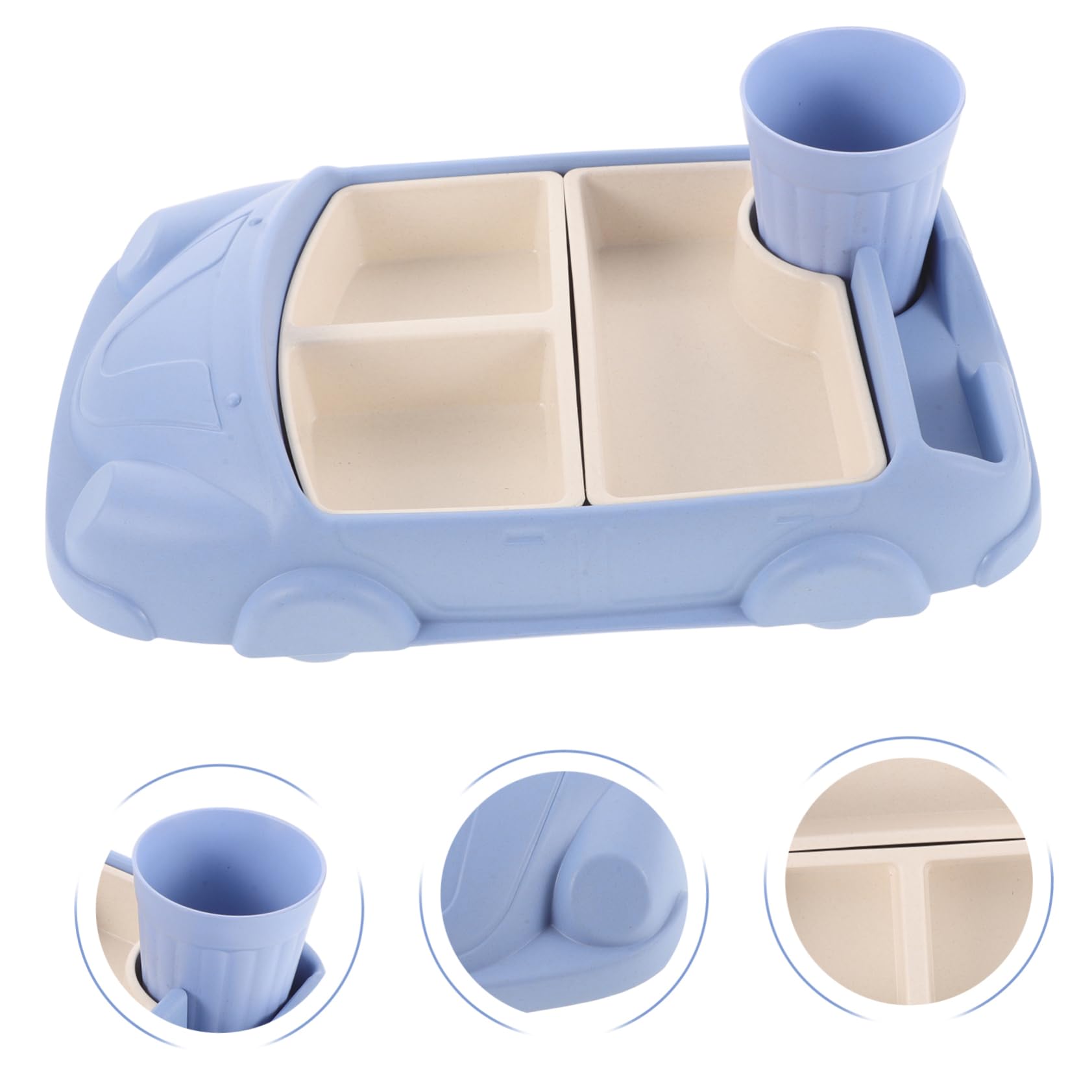 Totority multi-section tray supports balanced meals with distinct food compartments.