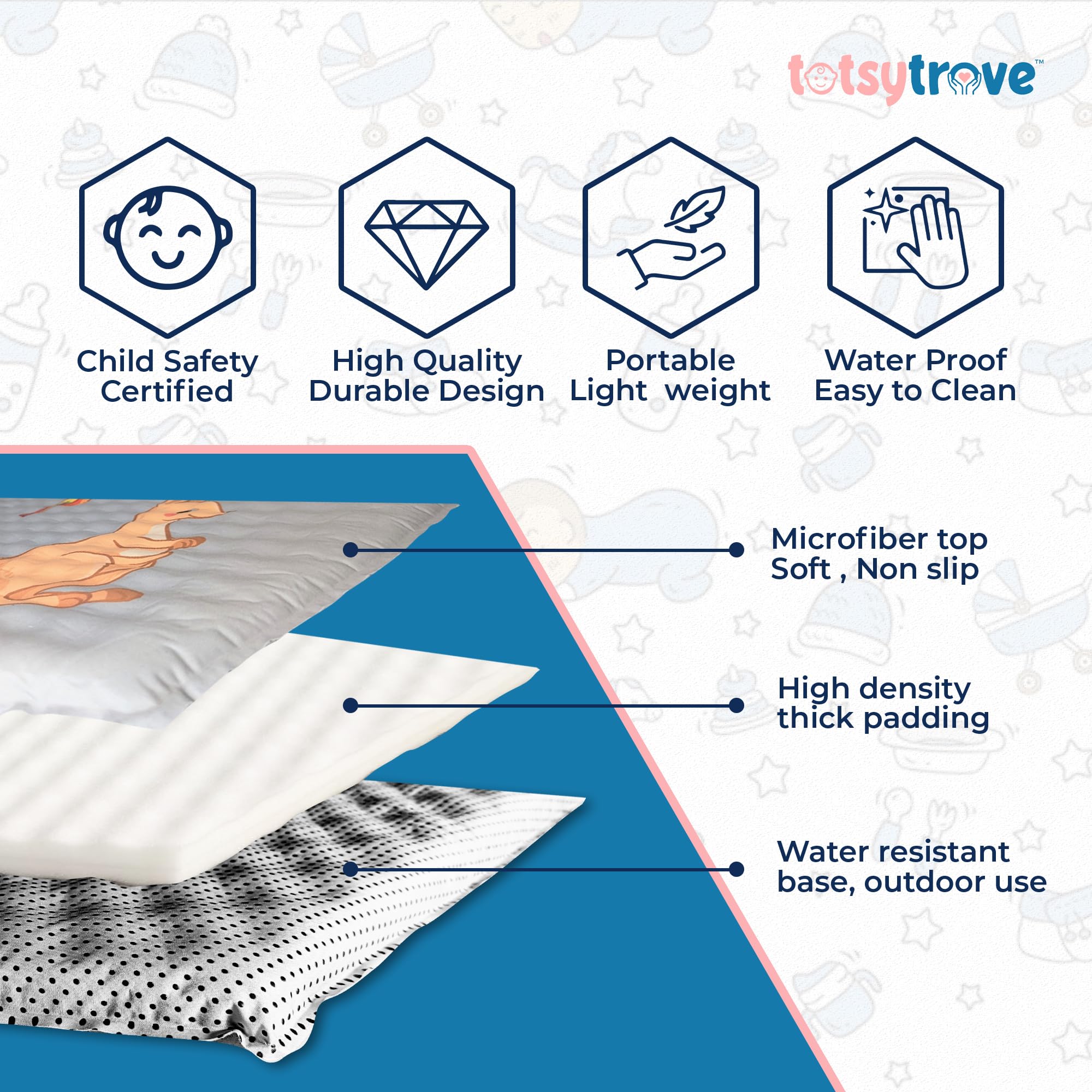 TotsyTrove portable carry bag for easy storage and transport