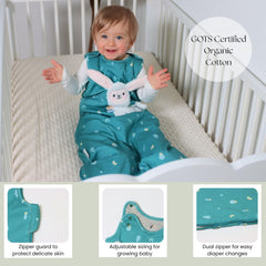 Toucan Baby built-in lovey aids independent calm during naps.